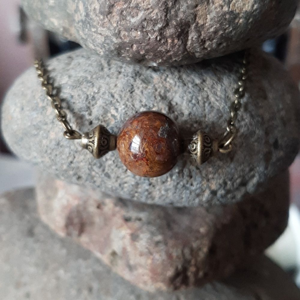 12mm Pietersite Bar Necklace